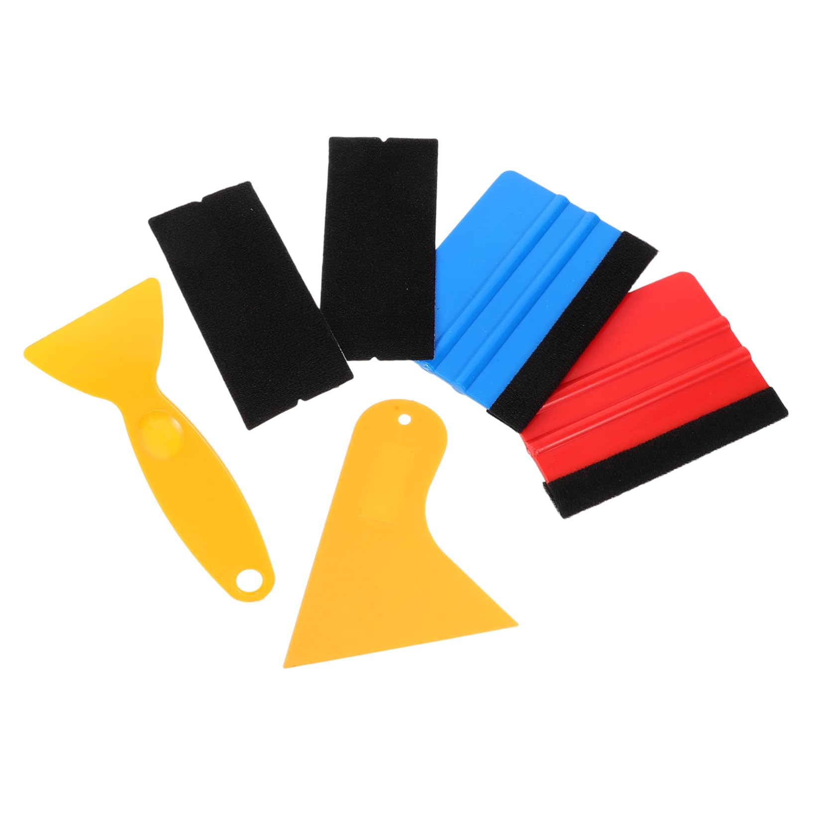 ABOOFAN Film Applying Tool for Car Wrapping 6 in 1 Set Felt Edge Squeegee for Easy Installation