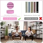 Bandes de résistance pour le travail, 5 Niveaux Bandes de boot pour les femmes Hommes, Bandes d'entraînement de vêtements Bandes pour l'exercice de résistance Loop pour les jambes Butt à la maison fitness, Yoga, Pilates