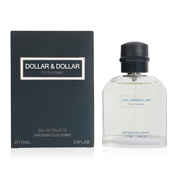 Dollar & Dollar Spray Cologne Eau De Toilette for Men Fresh Citrus Spicy Woody Masculine Scent 110ml 3.8 fl oz