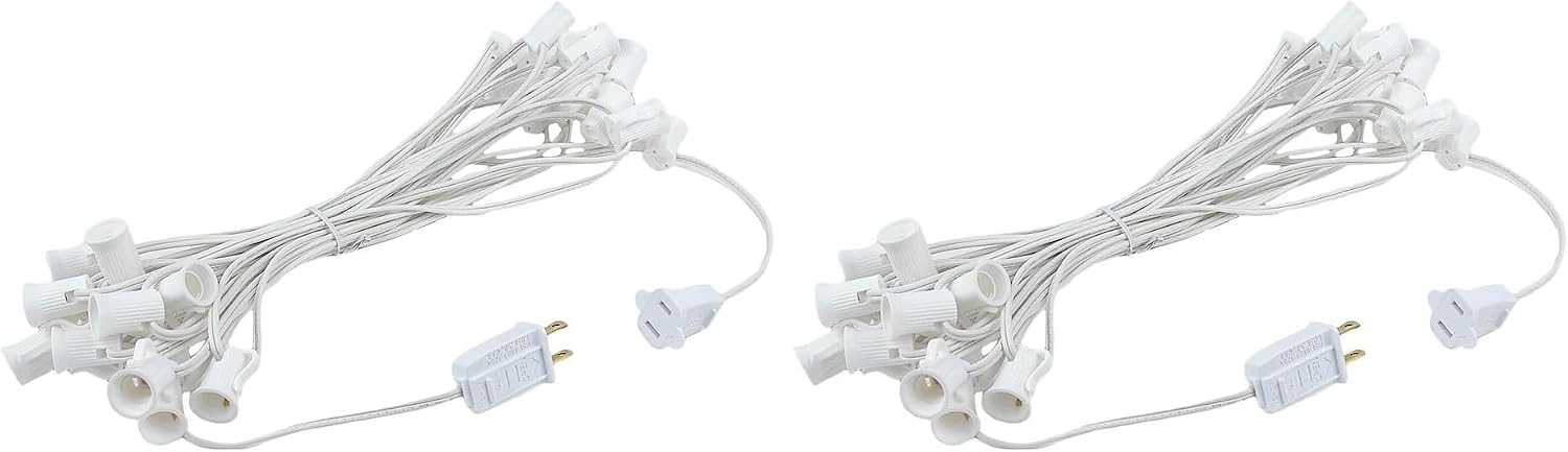 Novelty Lights 25 Foot C7 Outdoor String Lights, Christmas Patio Lights image 5