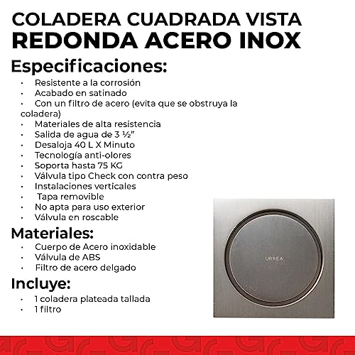 Opiniones y reviews de Coladera urrea los mejores 5. 3 Imagen adicional