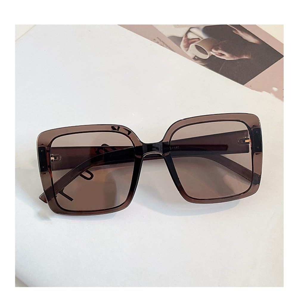 Retro kwadratowe okulary przeciwsłoneczne damskie Oversize męskie okulary przeciwsłoneczne Vintage UV400