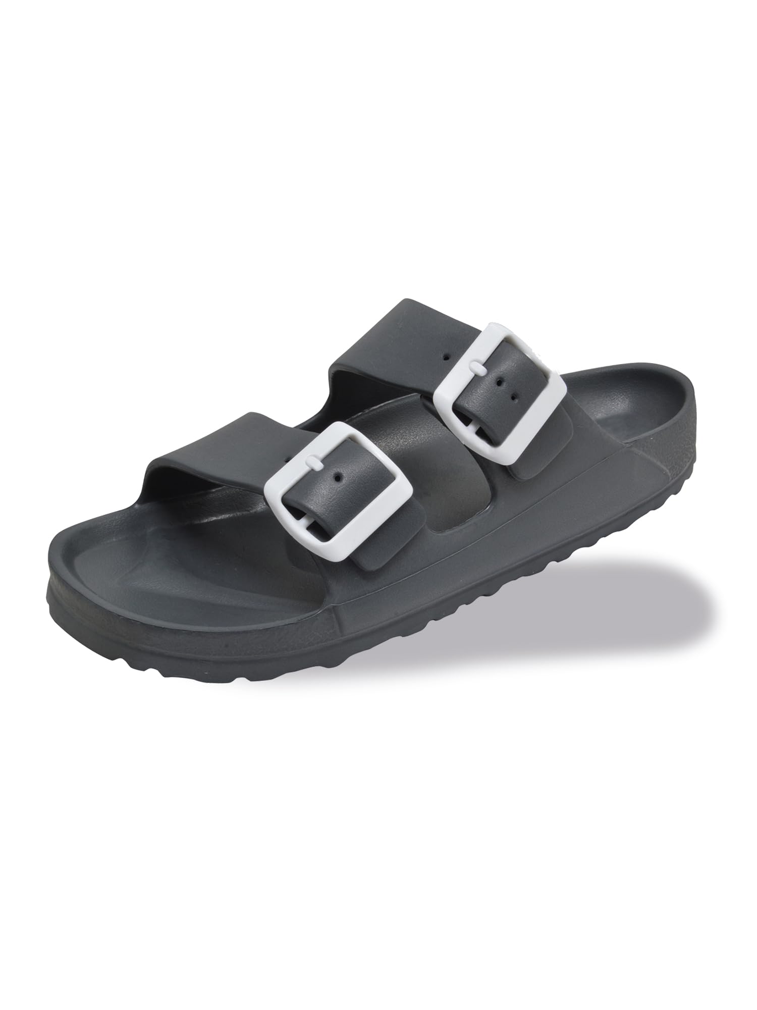 greenbox Women's Adjustable Slip-On EVA Double Buckle Slide Sandals - Lightweight and Comfortable Summer Footwear