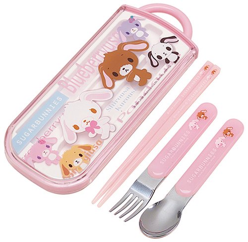 シュガーバニーズ　まとめ売り　マスコット　お弁当箱　箸入れ Amazon｜シュガーバニーズ スライド式トリオセット TCS1N｜弁当用箸