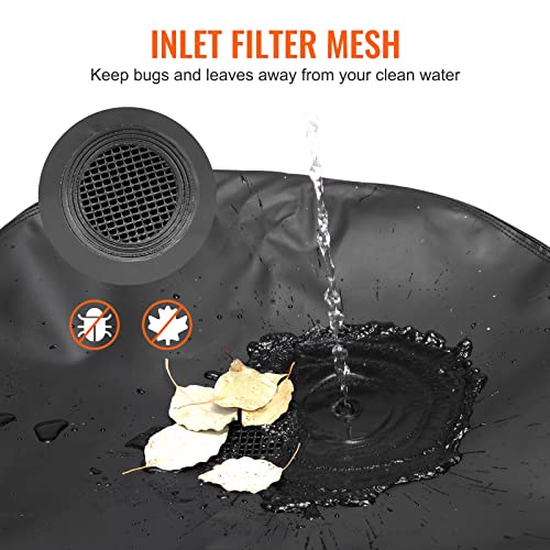 image for VEVOR 53 Gallon Collapsible Rain Barrel, Portable Rainwater Collection