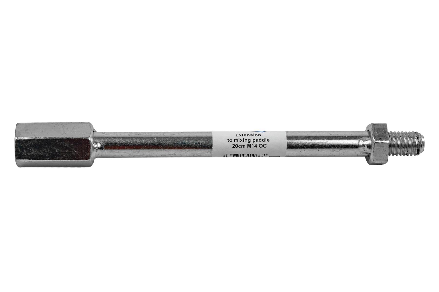 Toolty Professional Mixing Paddle Extension - M14 Thread - Galvanised Steel, Mixer, Whisk, Stirrer - Extension Bar - 200Mm - Diy - Tlty-1084