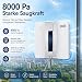 welsauber Fensterputzroboter, 8000 Pa Saugkraft & Sprühfunktion, automatischer Fensterreiniger mit intelligenter Routenplanung, Sicherheitsseil für Fenster, Spiegel