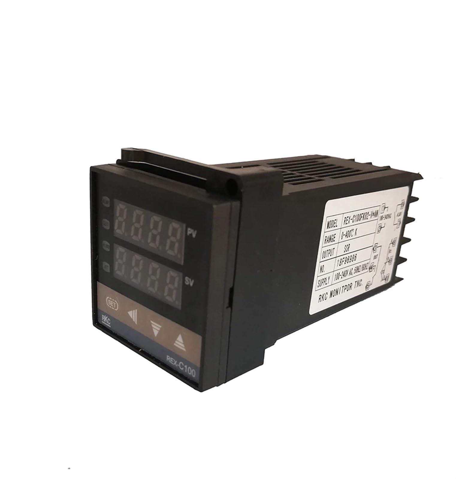REX-C100 Digital PID Thermostat Temperature Controller digital REX-C100 40A SSR Relay/K Thermocouple Probe/heat sink(Set 1)