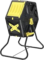 EJWOX 18.5 Gallon Tumbling Compost Bin - BPA-Free Rotating Composter with Aeration for Fast Outdoor Gardening on Patio or Balcony