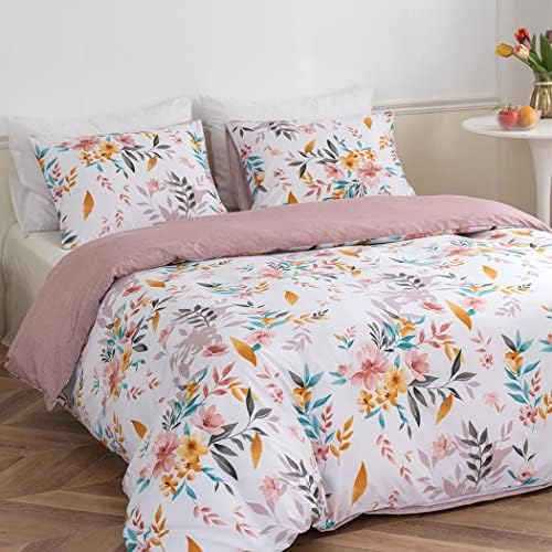 Lekesky Duvet Cover King Size,Comforter Covers with Chic Triangle Pattern,3pc Ultra Soft 100% Washed Microfiber Breathable Bedding Set with Zipper Ties (1 Comforter Cover 230x220+2 Pillow Cases),Grey