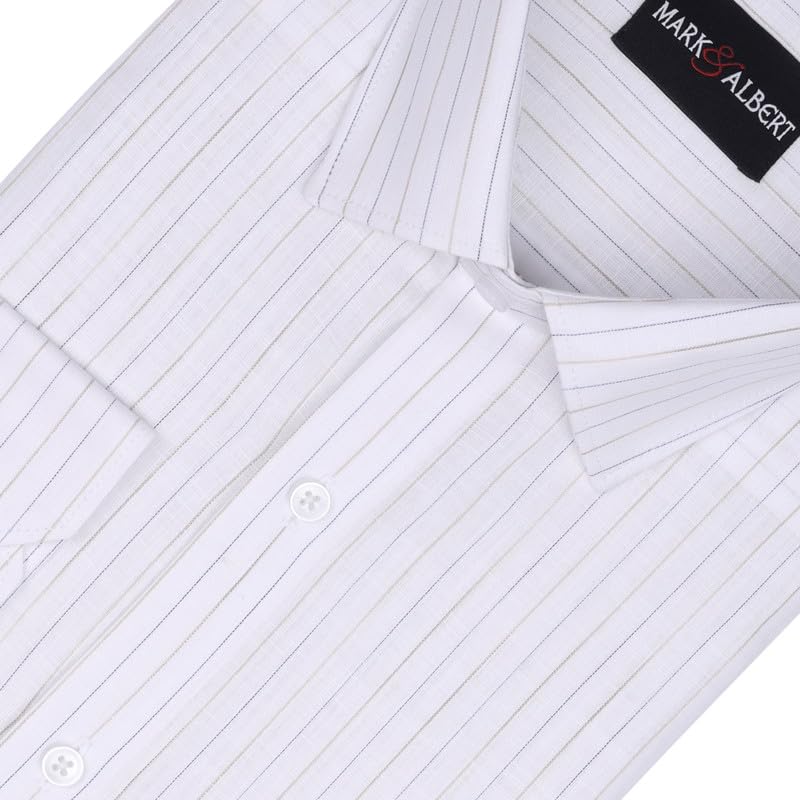 Image of Men's Striped Cotton Formal Shirt