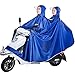 ZHANGQIANG-yuyi Double Electric Car Raincoat Thicken et rallonger Double Casquette Capuche Raincoat for la mobilité Scooters (Color : Blue, Size : XXXXXL)