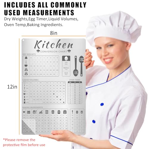 Tabla de conversión magnética para cocina 8x12 in miniatura 2