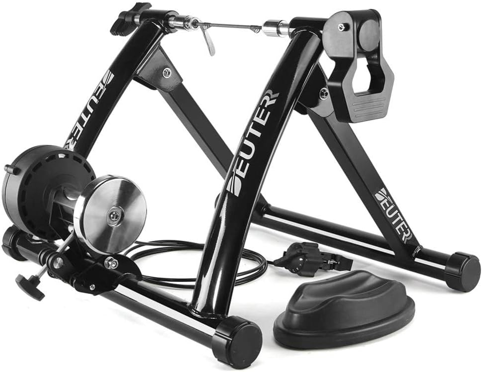 Bike Trainer Stand Bike Trainer Stand Indoor Exercise Home Training， 6 Speed Magnetic Resistance Bicycle Trainer ，Suitable for Tyres 26"-28" & 700C Wheel Road Bike