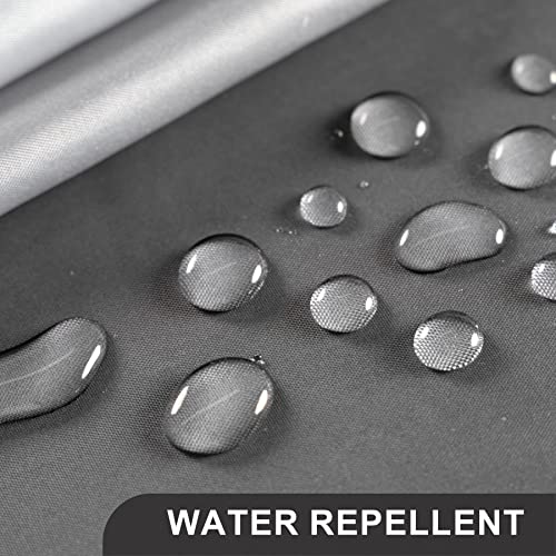 Amazerbath Fabric Shower Curtain Set, Ombre Black Shower Curtain With 12 Shower Curtain Hooks, Rustic Cloth Black And White Shower Curtain, Cute Washable Bathroom Shower Curtain Sets, 72X72 Inches #TOP4