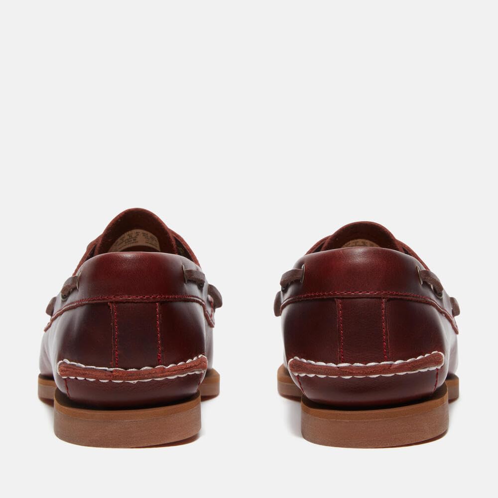 Timberland 0A2Q9X Classic Boat Burgundy Full Grain Scarpe per Donna in Pelle