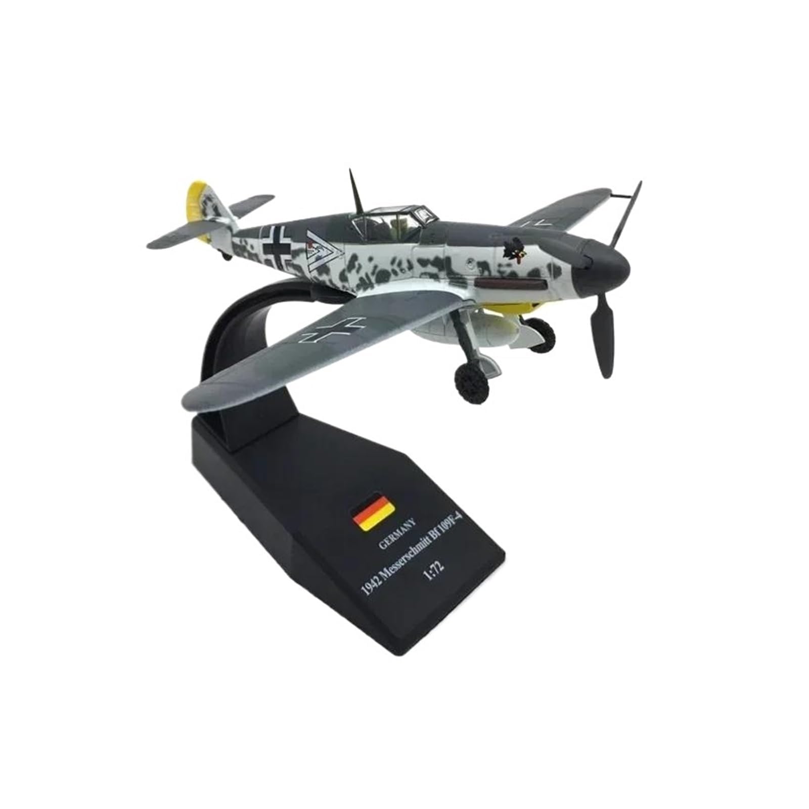 Odlewane zabawki samolotowe w skali 1/72 dla niemieckiego myśliwca BF109 samolot Diecast Metal Model Model kolekcjonerski samolotów do zbierania i wyświetlania do zbierania i wyświetlania
