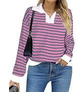 TAKEYAL Womens Oversized Sweatshirts Hoodies Quarter Zip Casual Loose Pullover Tops Teen Girl 202...