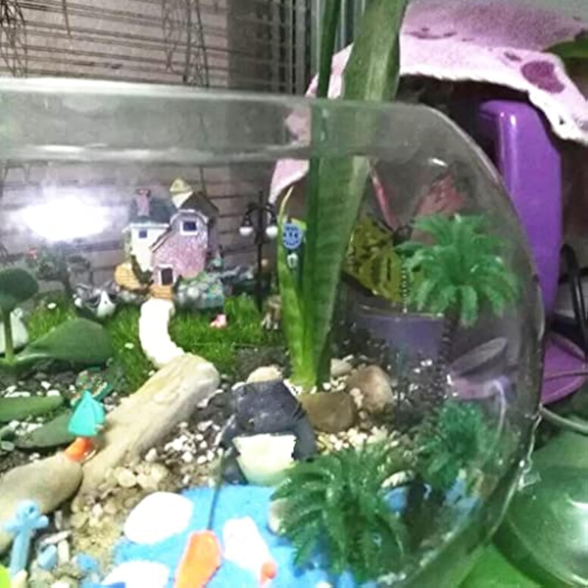 Mini Scenery Landscape Model Artificial Coconut Ornaments