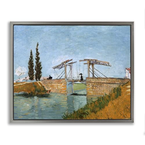 'Brug bij Langlois Vincent van Gogh Classic'| Floating Frame Canvas Art