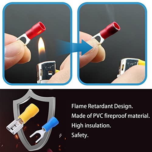 Feggizuli USSPADE CONNECTORSA 280Pcs Crimp Connectors, 2.8Mm 4.8Mm 6.3Mm Male And Female Spade Connector Kit thumb #6
