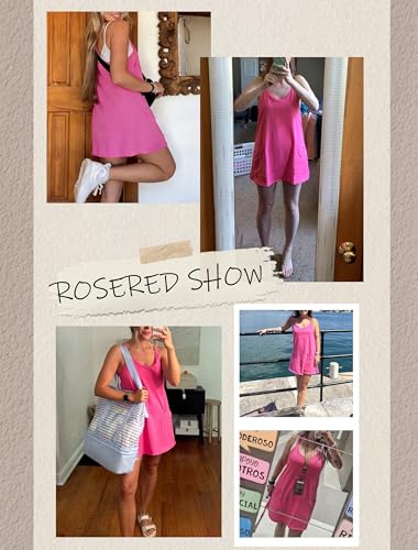 Image of Womens Sleeveless Athletic Hot Shot Mini Dress with Built-in Shorts