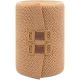 Benda Bielastica Compressiva elevata estensibilità (m 7x10 cm) per uso Flebologico medicale, con Fermagli - Professionale