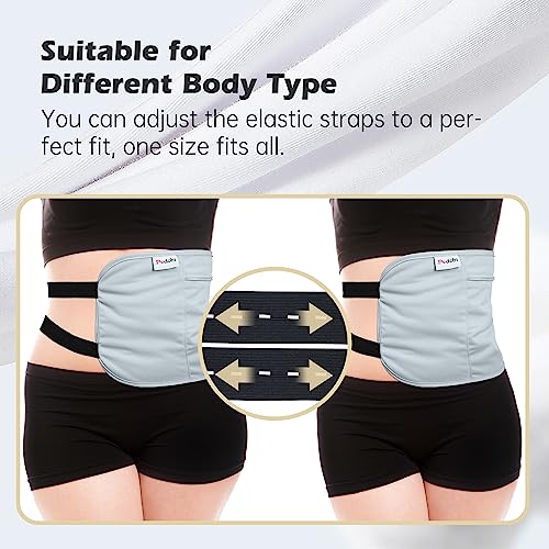 Image of Castor Oil Pack Wrap Reusable Organic Castor Oil Pack for Liver Detox, Less Mess, Elastic Strap Soft Cotton Anti Oil Leak(Oil Not Include)