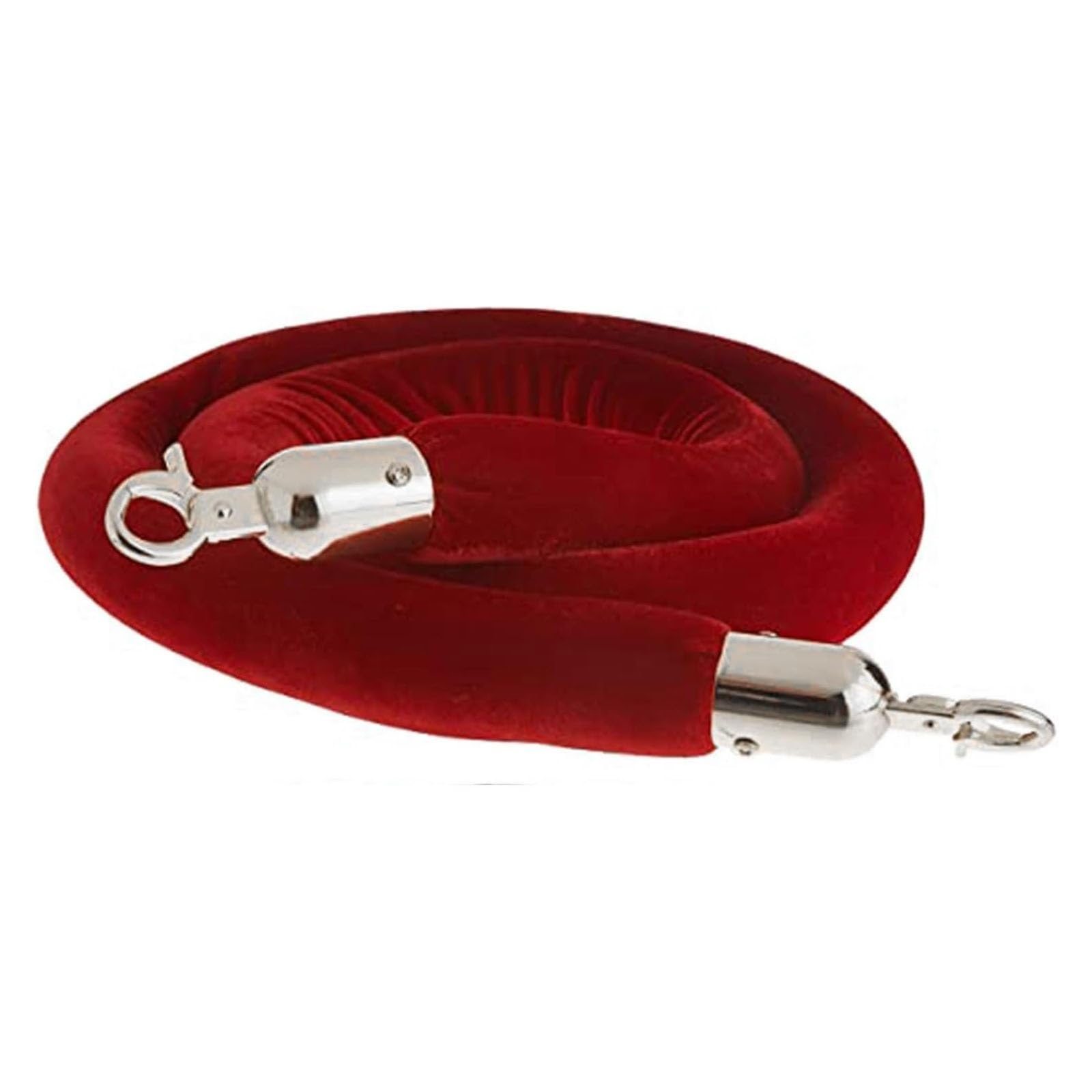 Cordón de separación, Cuerdas de barrera de cola roja, cuerda de control de multitudes | Silver Hook,1.2m/4ft/47in