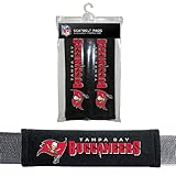 NFL Tampa Bay Buccaneers Seat Belt Pad (2-Pack), Cardinal