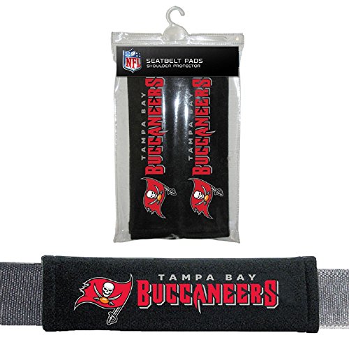 Fremont Die NFL Tampa Bay Buccaneers Seat Belt Pads, 10