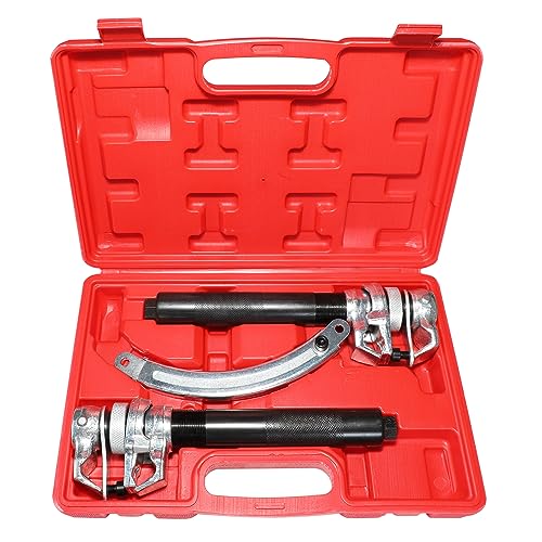 DPTOOL Spring Compressor Tool Automotive 2pcs Heavy Duty Strut Coil Spring Compressors Tool with Safety Bracket for Large Cars and Trucks Max Load 2200 Lbs