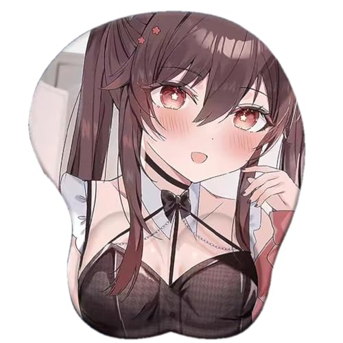 Preisvergleich Produktbild GUANBBD-Anime Hutao 3D Mauspad mit Handgelenkauflage Gaming Mauspads Rutschfestes Mauspad 3D Mauspads 3D Ergonomisches Mauspad-Mousepad 10642
