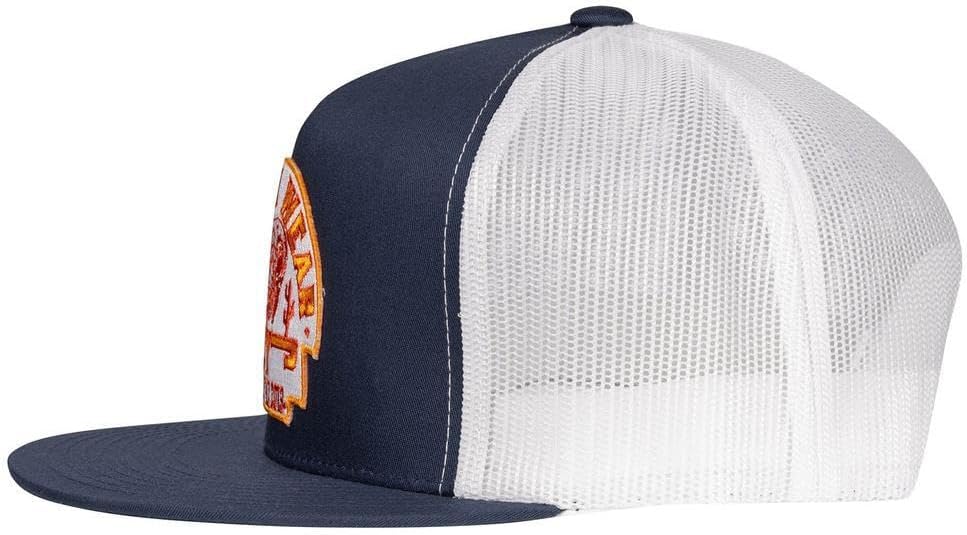 Lazy J Ranch Arrowhead Classic Five Panel Trucker Hat - Adjustable Unisex Country Hats, Vintage Trucker Hat - Navy & White - Image 3