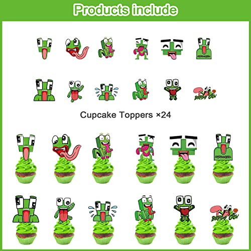 37 Pieces Of Cake Topper,Unspeak Themed Party Supplies Cupcakes Kids Birthday Decorations,Cute Cartoon Cake Decorations For Kids Party Supplies Decor #TOP1