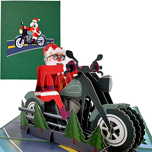 Carte pop-up 3D de Noël en papier fait à la main - Pour la famille et les amis - Cartes pliantes amusantes - Cadeau de Noël - Enveloppe incluse Cover