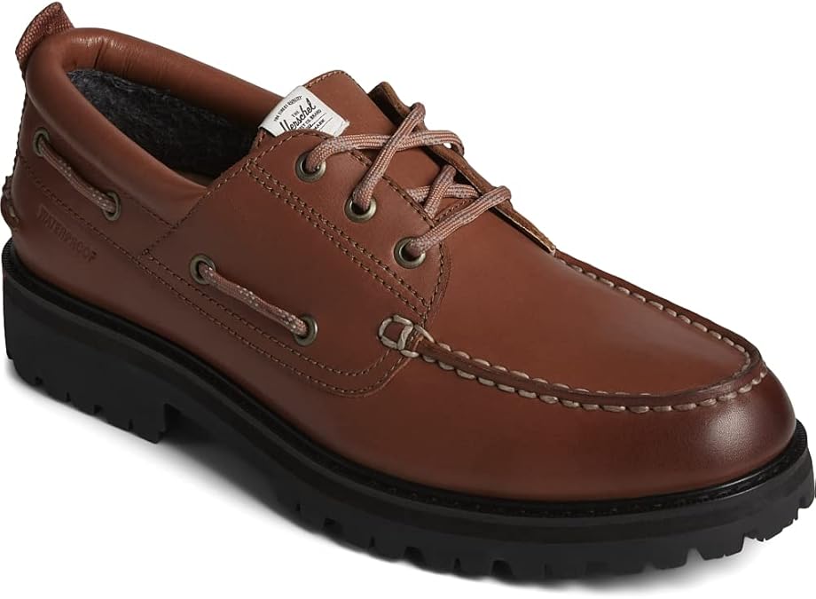 Sperry Men's A/O 3-Eye Lug X Herschel Shoe, Tan, 7 M US