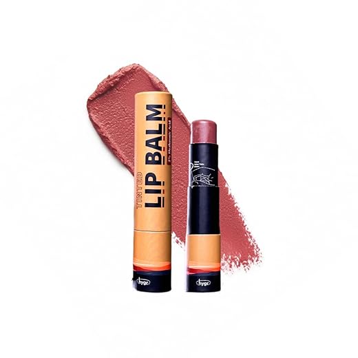 HYGR Natural Tinted Lip Balm + 2% Hyaluronic Acid Moist Lips 5g | Moisturising Lip Care (Sunkissed)