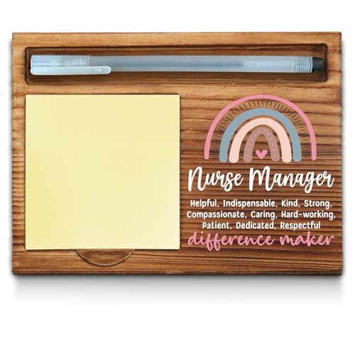 Nurse Manager Sticky Note Holder Nurse Manager Thank You Appreciation Gifts for Women Self-Stick Note Pad Holders WPP100