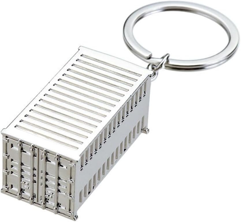 Miniature Cargo Container Keychain Ornament Heavy Duty Alloy Materials Pocket Friendly Designs Gift