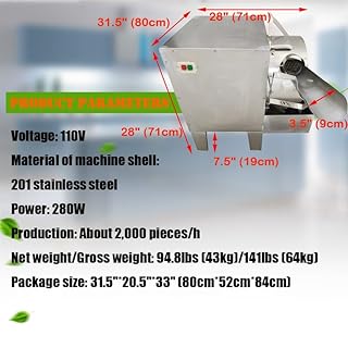 HQHAOTWU Automatic Egg Washing Machine 2000 PCS/H Electric Egg Washing Machine Electric Farm Egg Surface Cleaning Machine 110V 280W