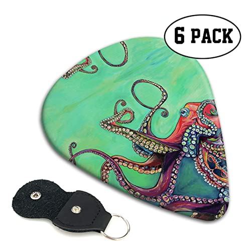 Ensemble de 6 médiators de guitare Octopus mignon pour guitare acoustique, guitare électrique, basse, ukulélé – fin… - Les Beatles, Paul McCartney, John Lennon, RIngo Starr, George Harrison Ensemble de 6 médiators de guitare Octopus mignon pour guitare acoustique, guitare électrique, basse, ukulélé - fin… – Image 3