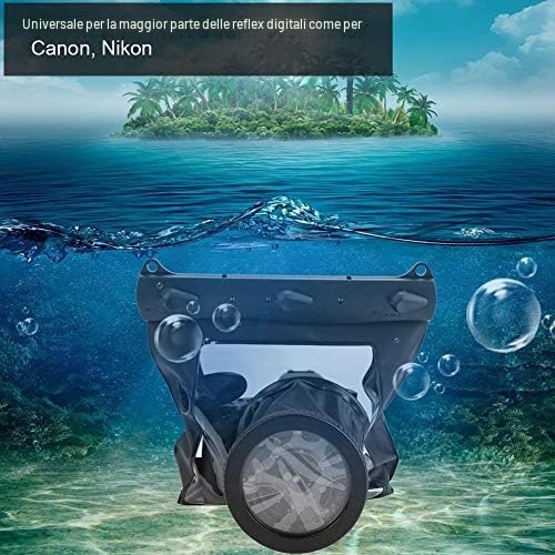 Bewinner Custodia Subacquea Impermeabile, Copertura Antipioggia Fotocamera, Copertura Subacquea da 20 m per Fotocamere DSLR Universale