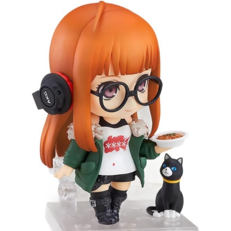 REOZIGN Futaba Sakura Figure, Standing, Q Version, Mobile, Futaba Sakura Figure, 10 cm, Animated Model, Game Character, Decoration, Gift
