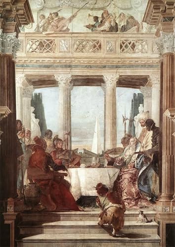 Le Banquet de Cléopâtre Tiepolo affiche toile 60x90cm pour décoration