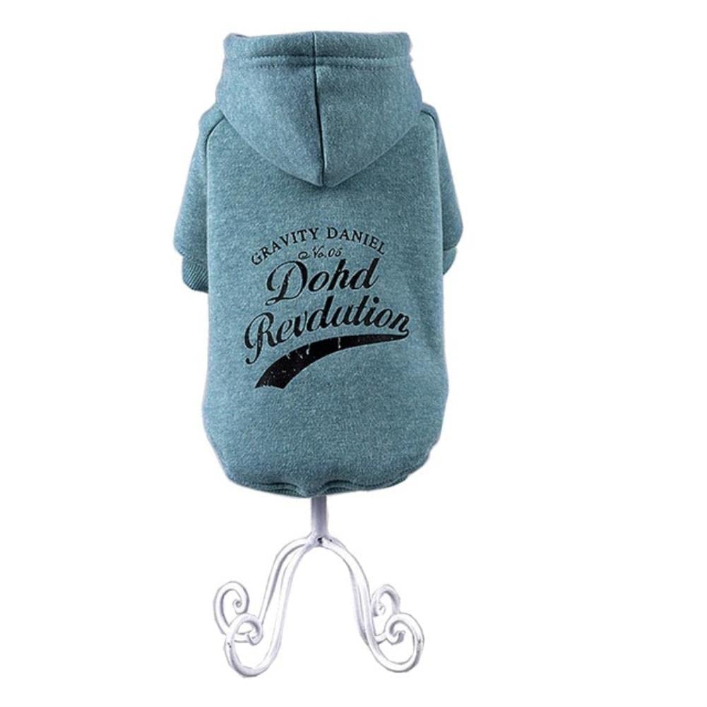 Hoodie pour Chien imprimé vert en taille XS pour petit chat