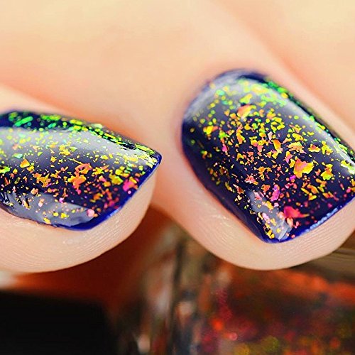 Image of ILNP Electric Carnival - Red, Pink, Gold, Green Ultra Chrome Color Shifting Flakie Nail Polish