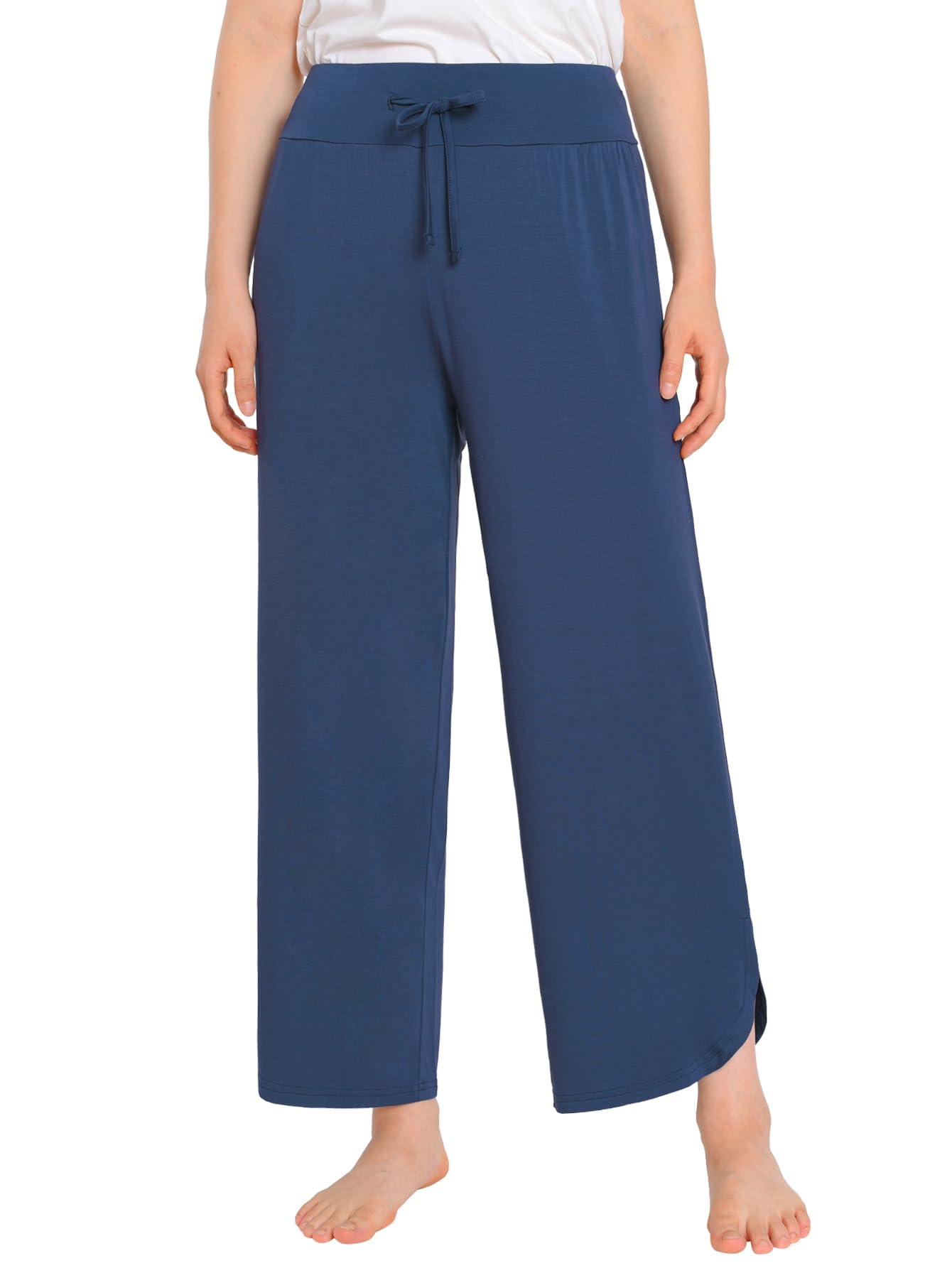 Latuza Womens Petite Length Lounge Pants Comfy Casual Pants Loose Fit