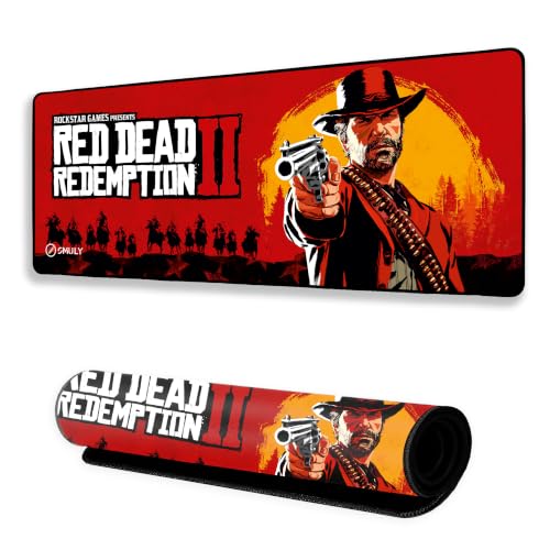 Image of Western Cowboy Inspired Mouse Pad 12x32 Inch 3mm Extended Gaming Desk Mat with Anti-Slip Rubber Base Mousepad for Smooth Surface Desk pad for PC & Laptop Use Waterproof & Stiched (Multicolour)