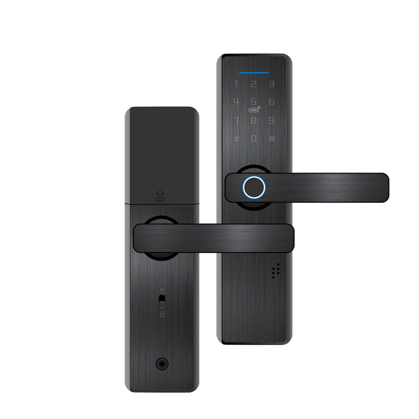 Serratura Intelligente Intelligente di Sicurezza for Serratura Elettronica Tuya WiFi con Scheda Password for Blocco biometrico dell'impronta Digitale dell'app (Color : 60-70 Latch)